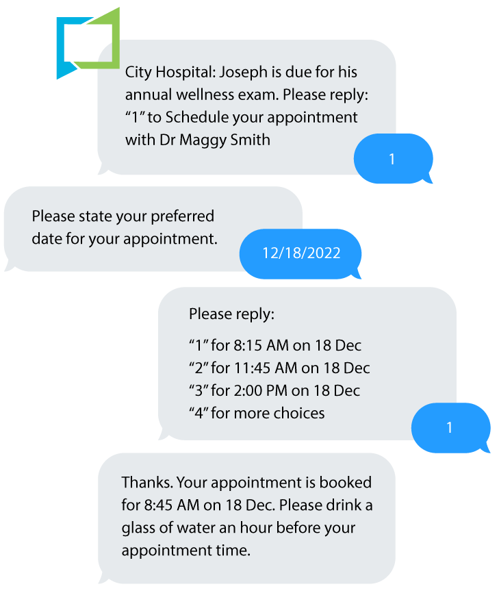 Televox Digital Patient Engagement Automate Example